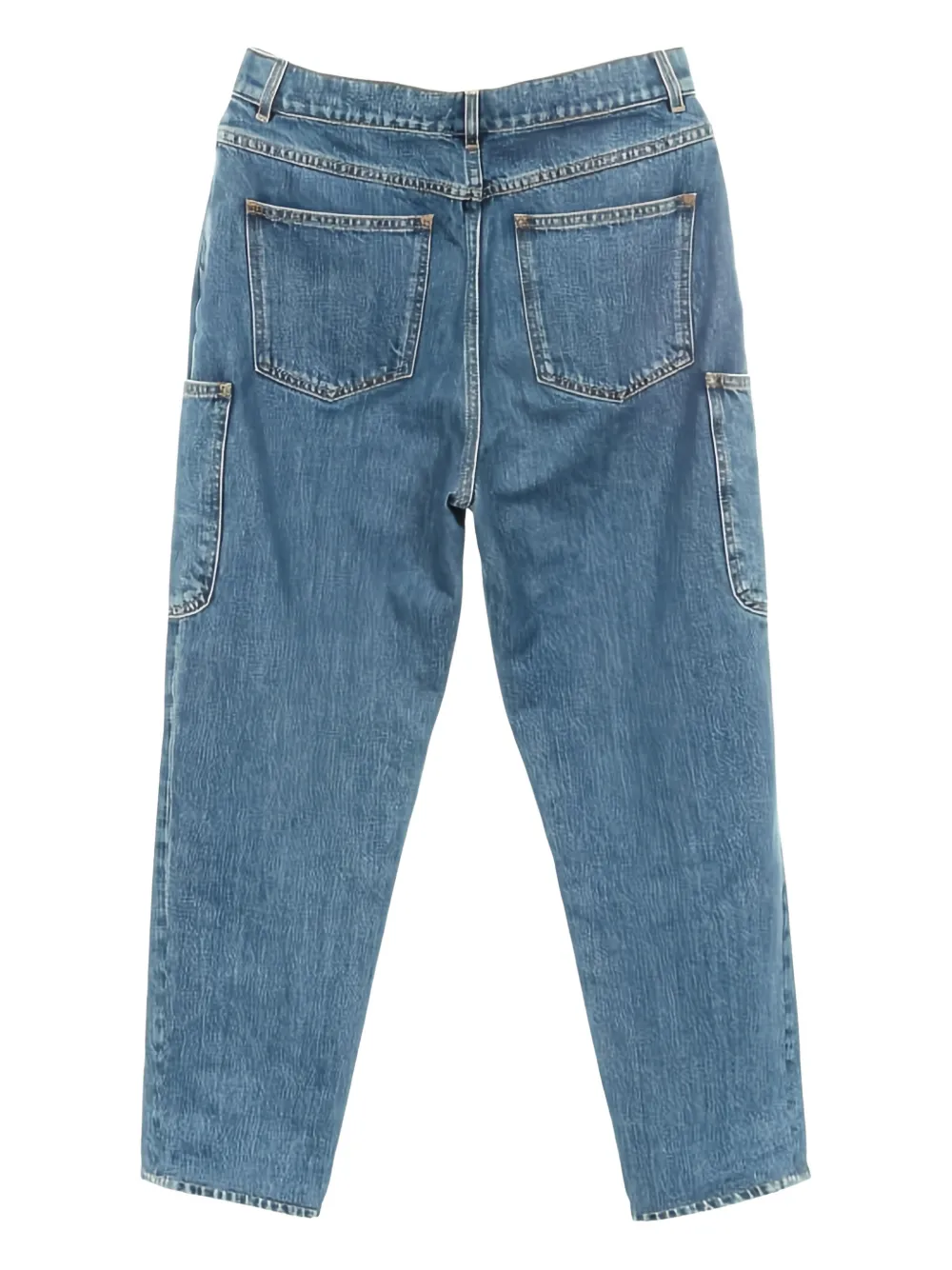 CHANEL Pre-Owned 1986-1988 cargo-pocket jeans - Blauw