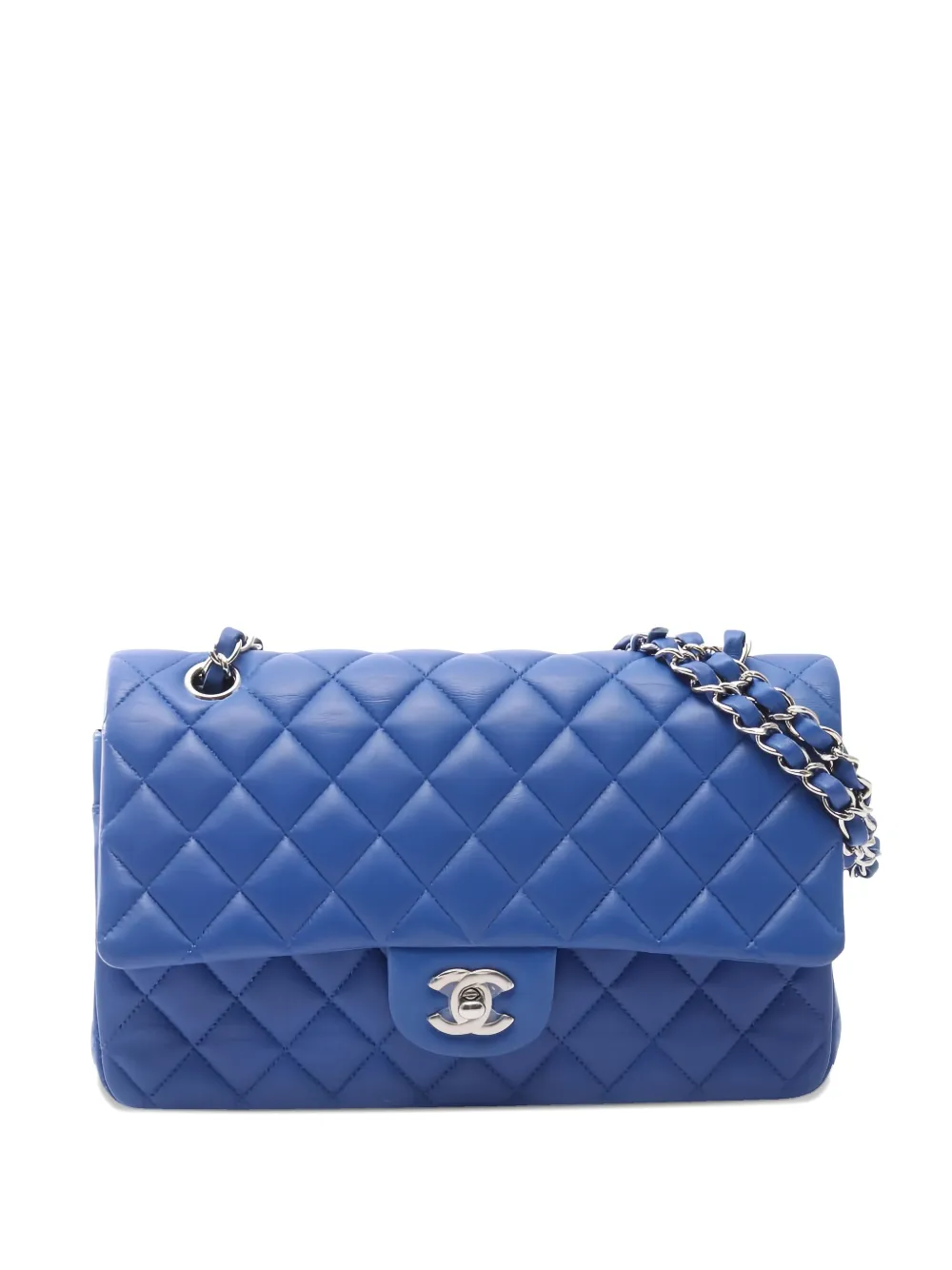 CHANEL Pre-Owned 2019 Matelassé Double Flap shoulder bag - Blu