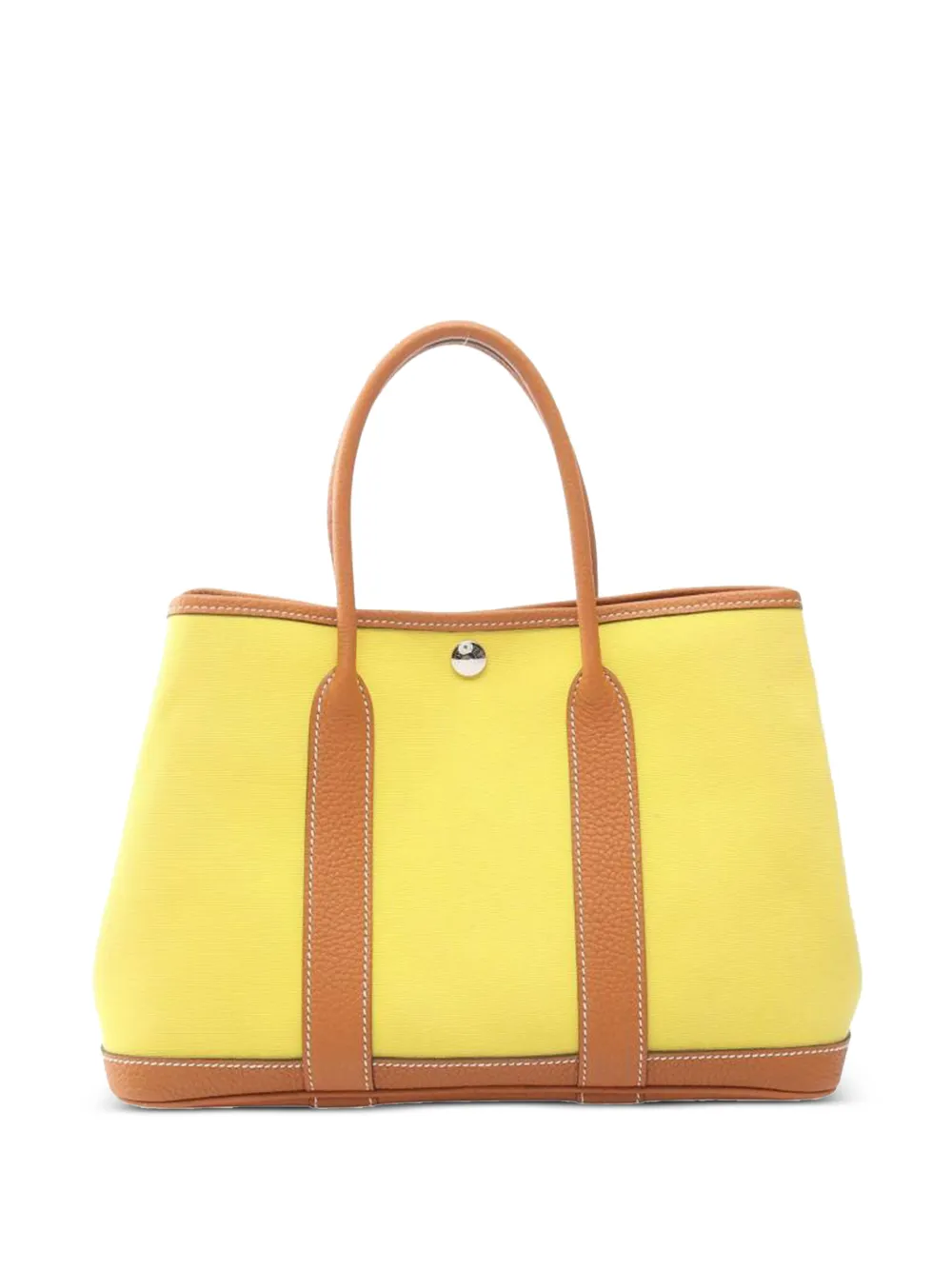 Hermès Pre-Owned 2017 leather garden party tote bag - Giallo
