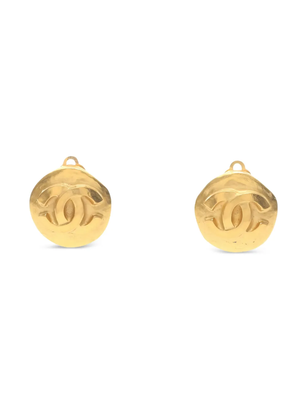 CHANEL Pre-Owned 1986-1988 Coco Mark earrings - Oro