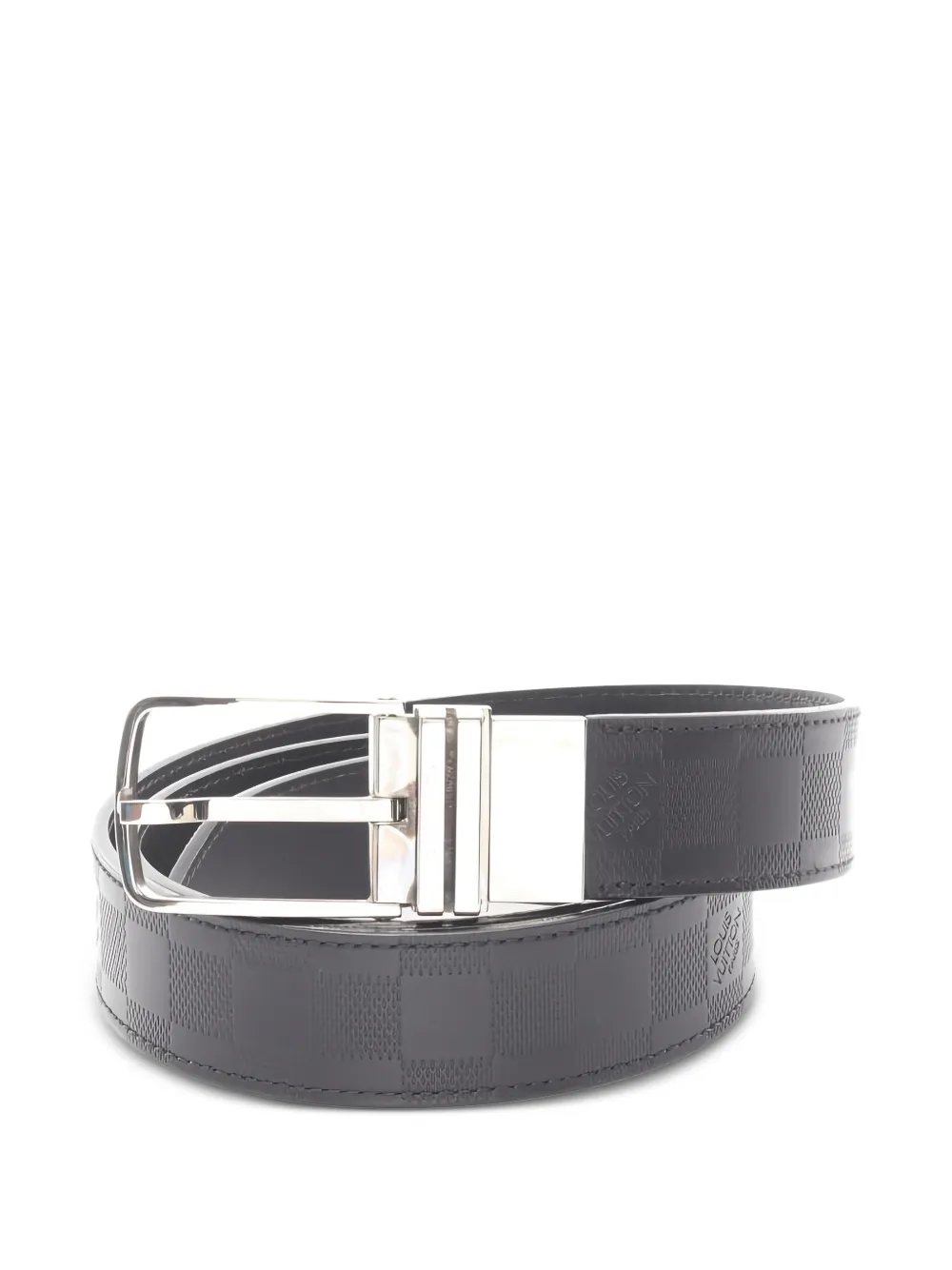 Louis Vuitton Pre-Owned 2012 damier leather belt - Nero