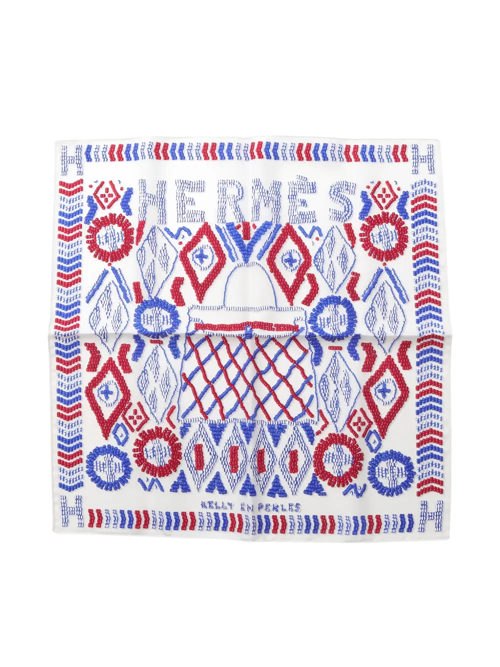 Hermès Pre-Owned 2010s Carre silk scarf - Bianco