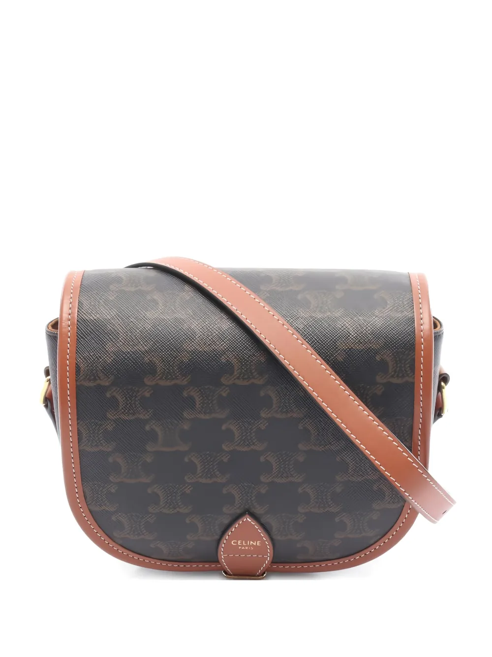 Celine Pre-Owned 2010s Folco shoulder bag - Marrone