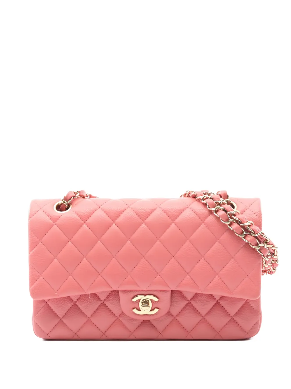 CHANEL Pre-Owned 2018 matelasse flap chain shoulder bag - Rosa