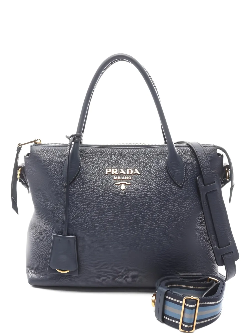 Prada Pre-Owned 2010s leather two-way tote bag - Blu