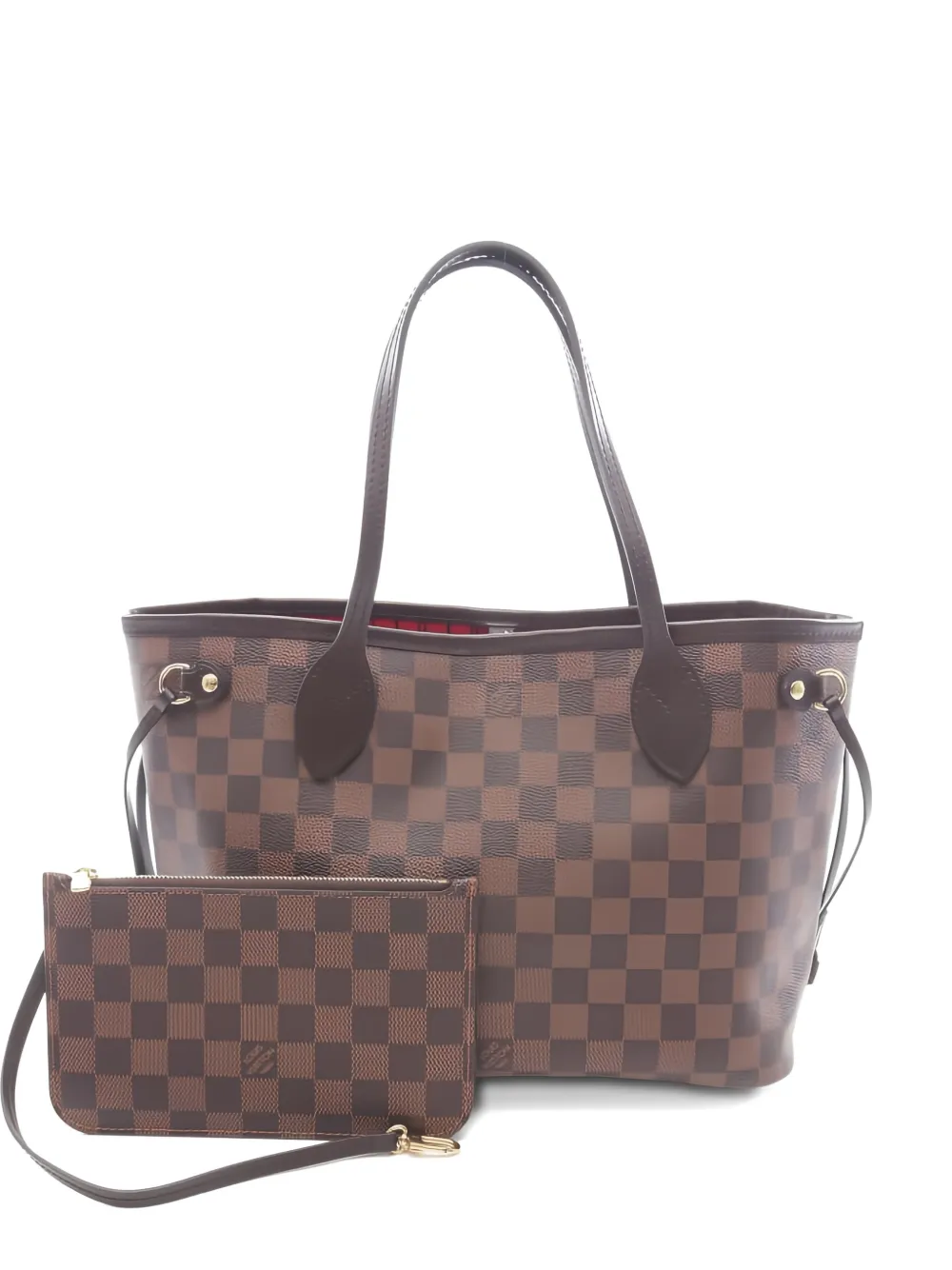 Louis Vuitton Pre-Owned 2010s PM Neverfull Damier leather tote bag - Marrone