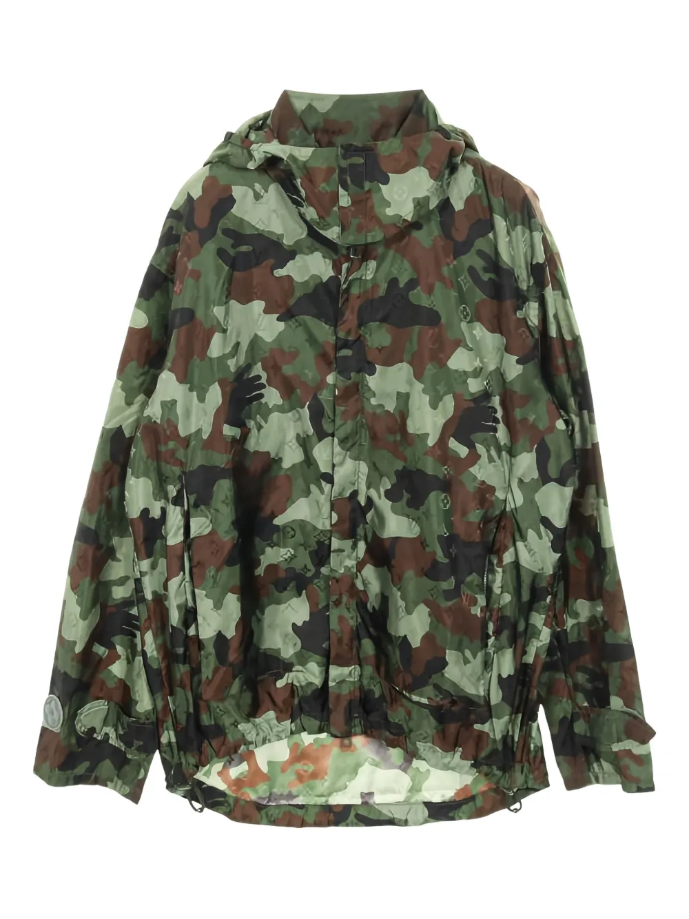 Louis Vuitton Pre-Owned 2000s camo hooded windbreaker - Verde
