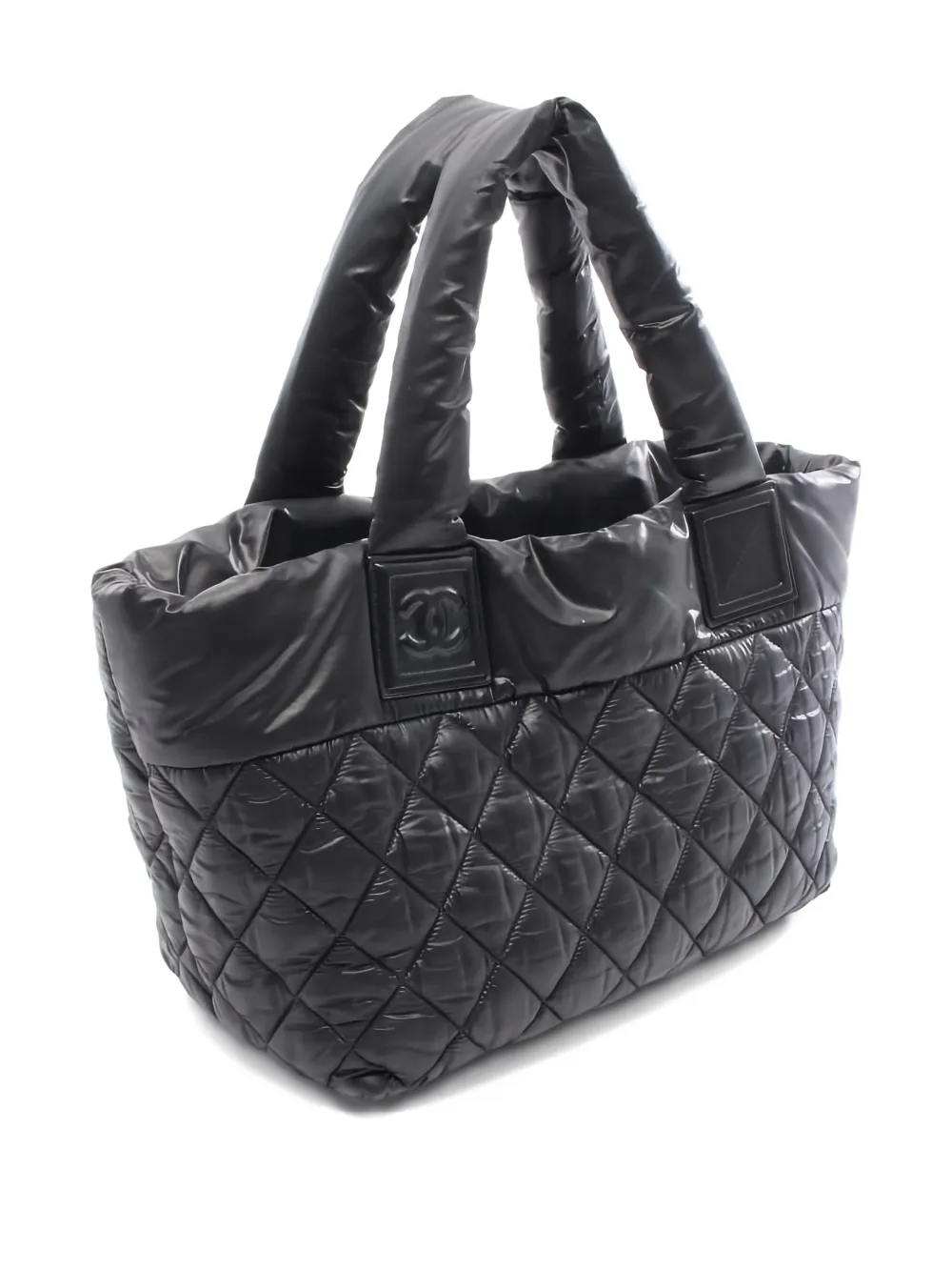 CHANEL Pre-Owned nylon leather handbag - Zwart