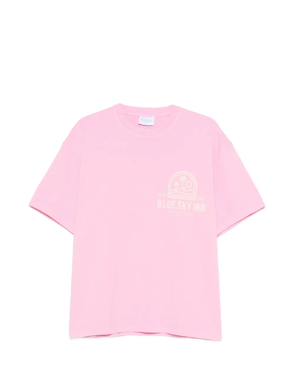 BLUE SKY INN logo resort T-shirt - Rosa