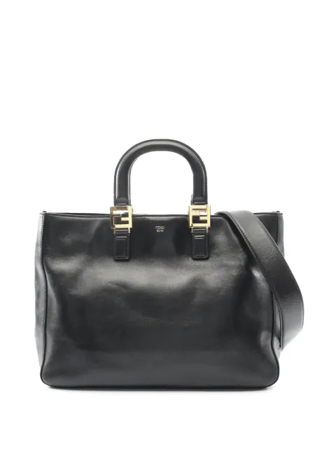 Fendi Pre-Owned 2010-2025 Medium FF Leather tote bag