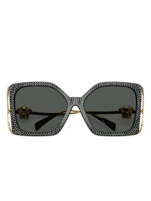 Philipp Plein Translucent Gray Cat-Eye Sunglasses NEW PHILIPP PLEIN SPP049 SILVER PLEIN SEVENTIES SUNGLASSES  main image 4