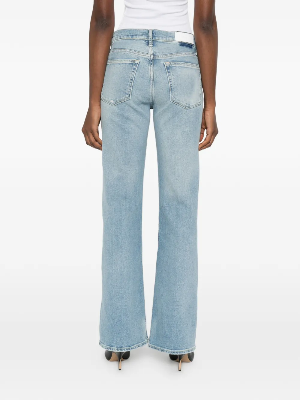 RE DONE Jeans met knoopsluiting Blauw