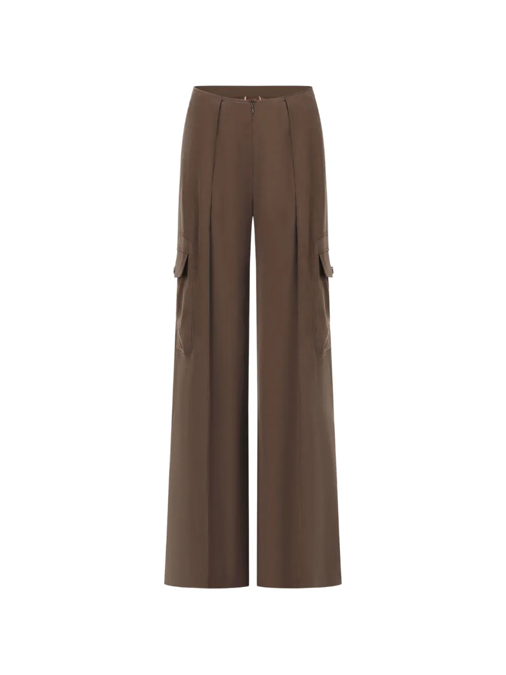 Oude Waag Cargo-pocket Pleated Trousers In Brown