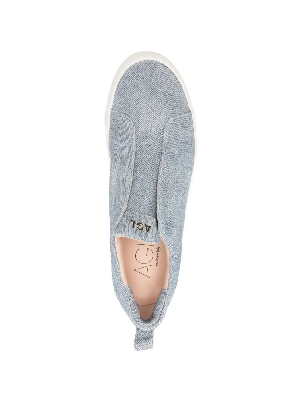 AGL Clementina sneakers met ronde neus Blauw