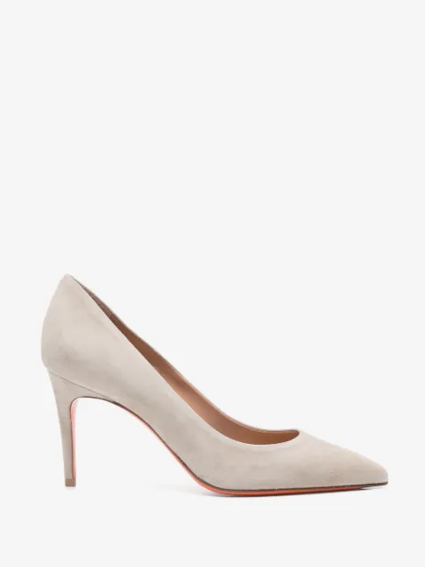 Santoni pointed heeled pumps