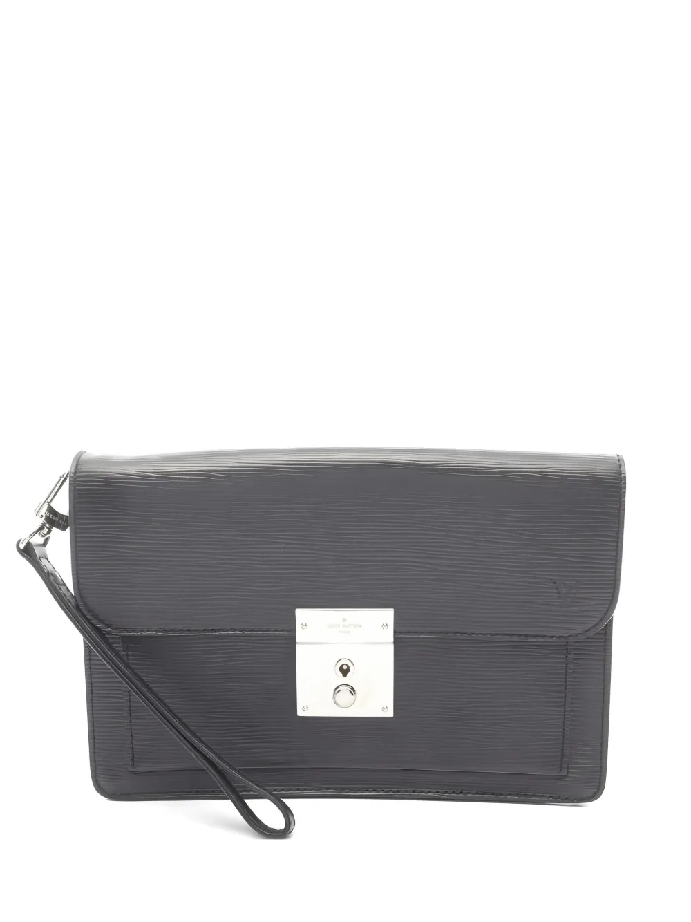 Louis Vuitton Pre-Owned 2015 Neo Beraia leather clutch bag - Grigio