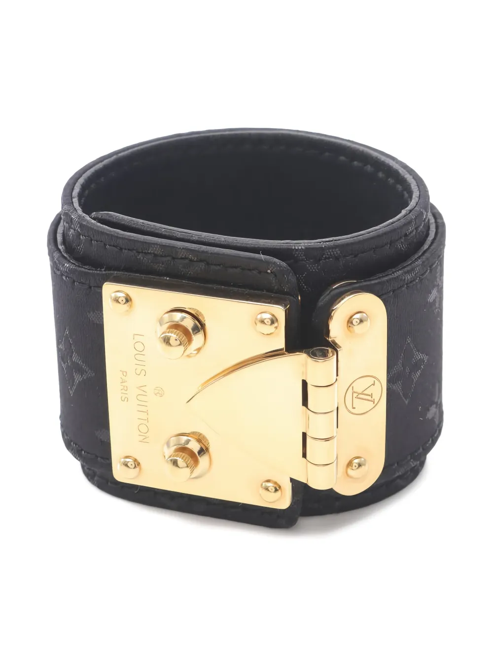 Louis Vuitton Pre-Owned 2000s Serule Monogrammed bracelet - Nero