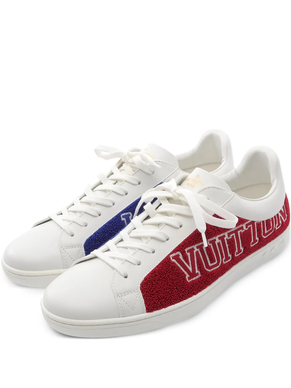 Louis Vuitton Pre-Owned 2018 grained leather sneakers - Bianco