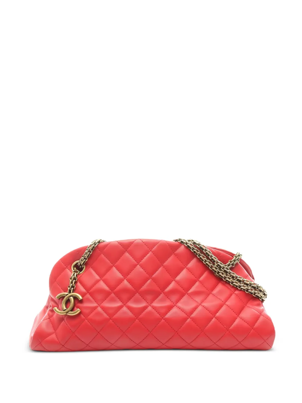 CHANEL Pre-Owned 2010-2011 Mademoiselle Bowling chain shoulder bag - Rot