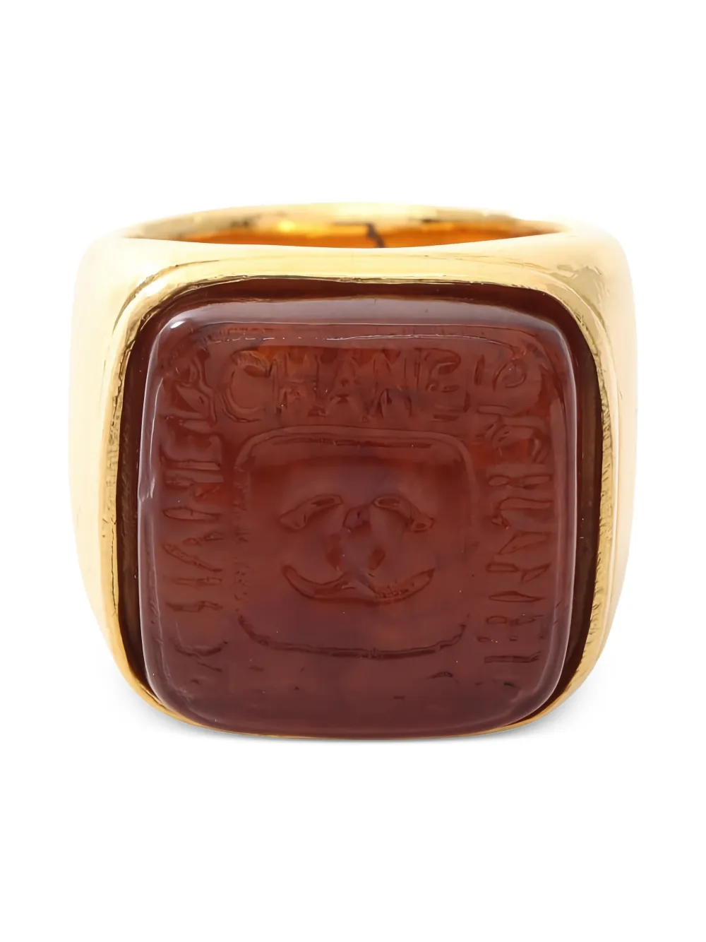 CHANEL Pre-Owned 1986-1988 Coco Mark ring - Oro