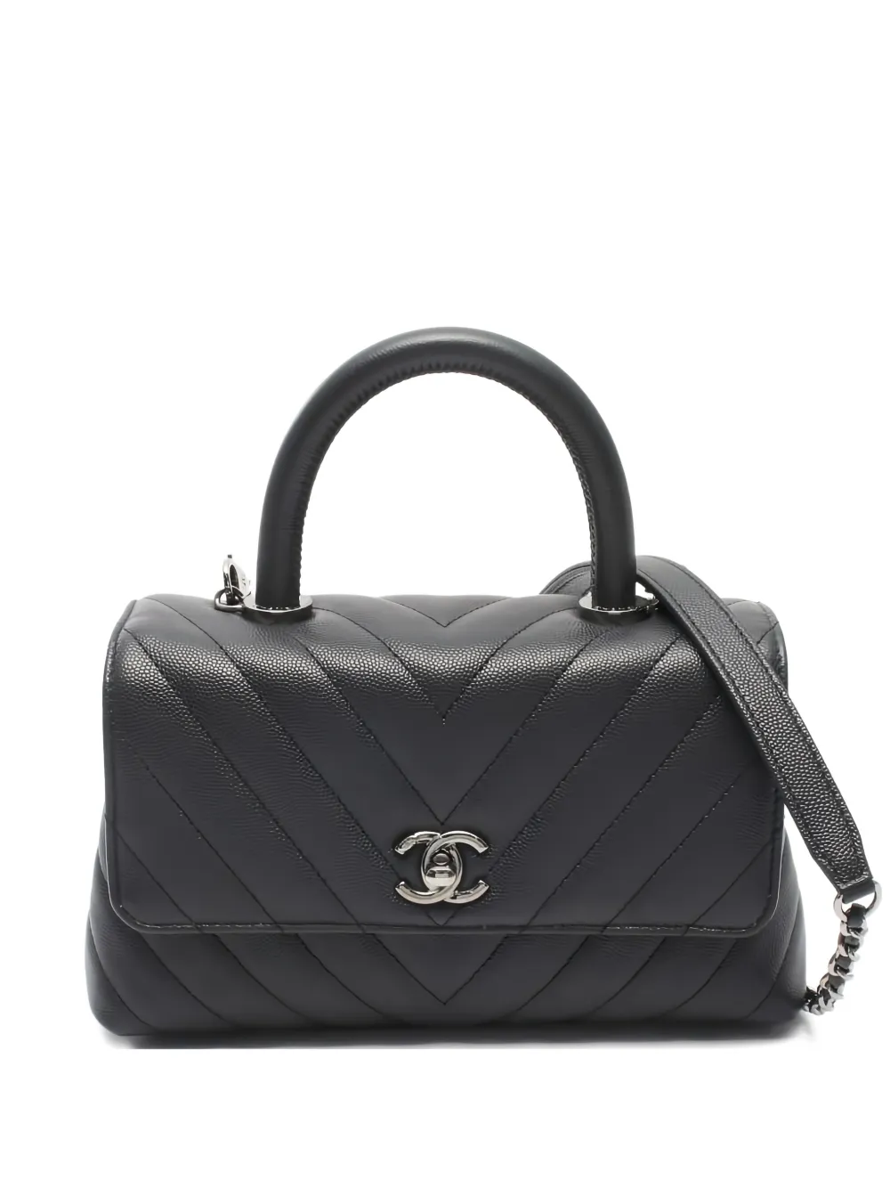 CHANEL Pre-Owned 2019 Matelasse logo-detail tote bag - Grigio