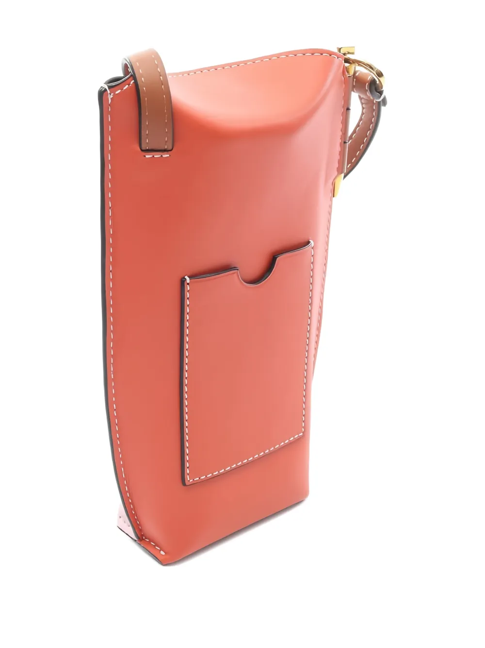  Loewe Pre-owned 10s Gate Pocket Leather Shoulder Bag - Pink 