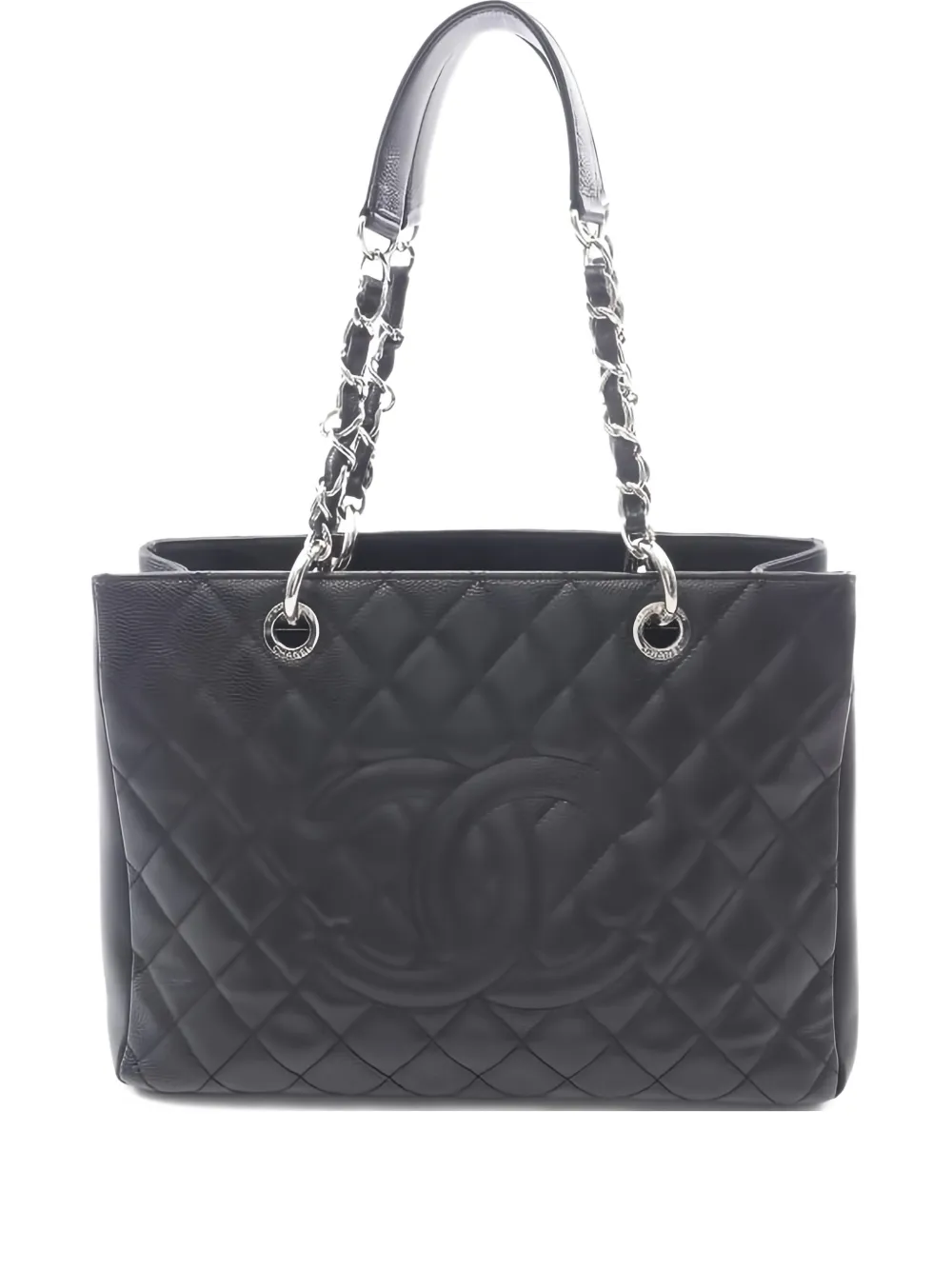 CHANEL Pre-Owned 2012-2013 Grand Shopping quilted shoulder bag - Nero