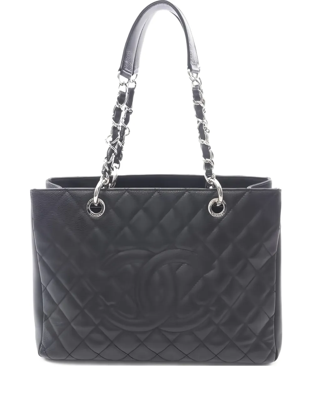 CHANEL Pre-Owned 2012-2013 Grand Shopping quilted shoulder bag - Nero