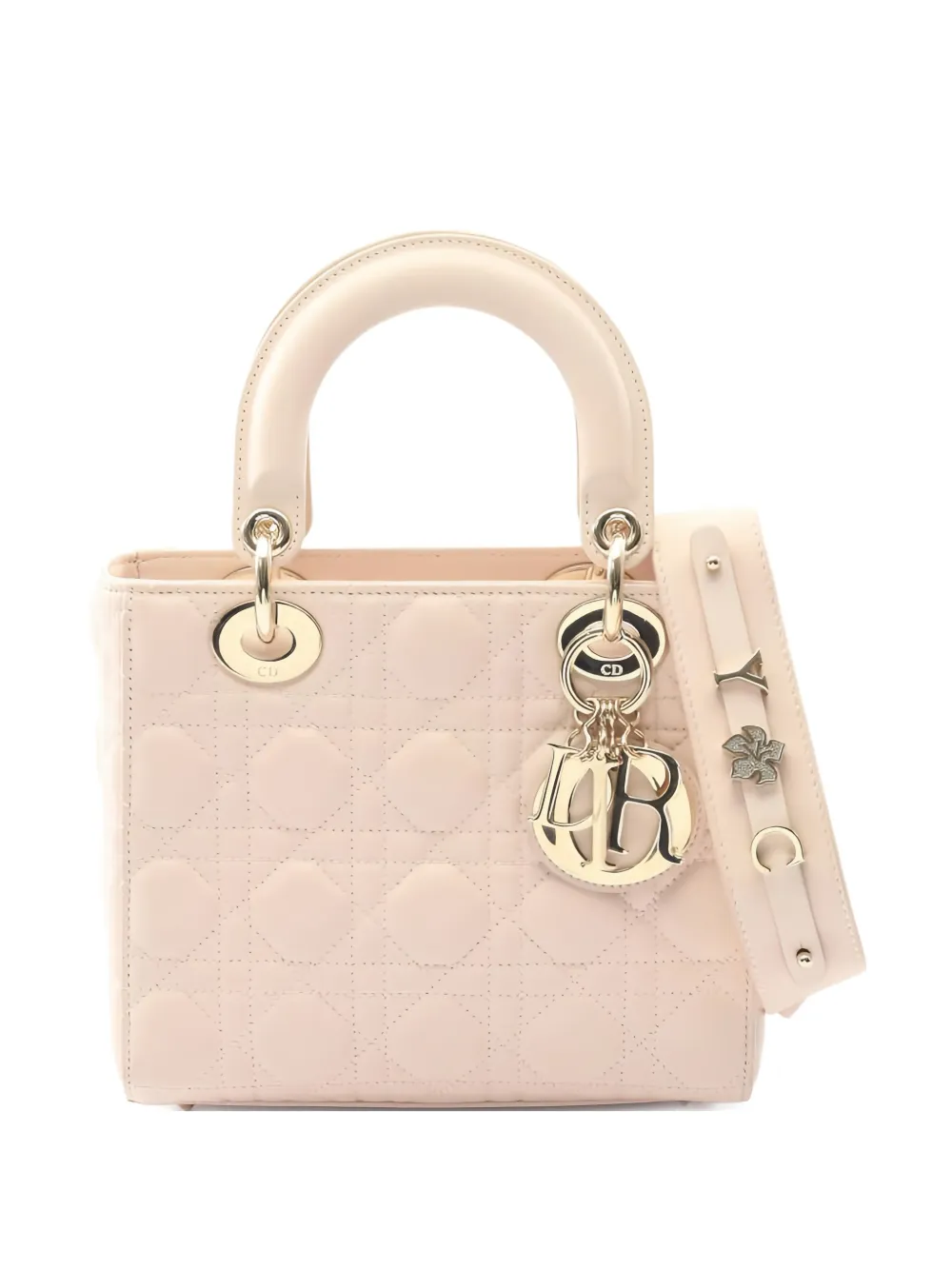 Christian Dior Pre-Owned 2010s small Lady quilted tote bag - Rosa