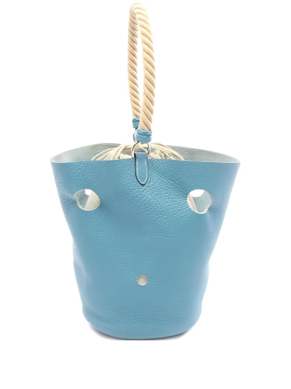 Hermès Pre-Owned 2005 MM Mangeoire rope-handle bucket bag - Blu