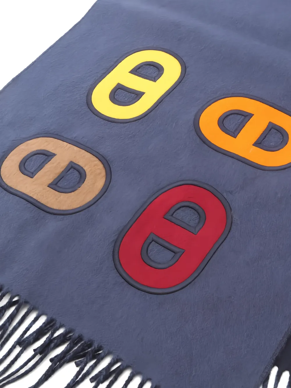 Hermès Pre-Owned 1920 chain-motif cashmere scarf | Image 2