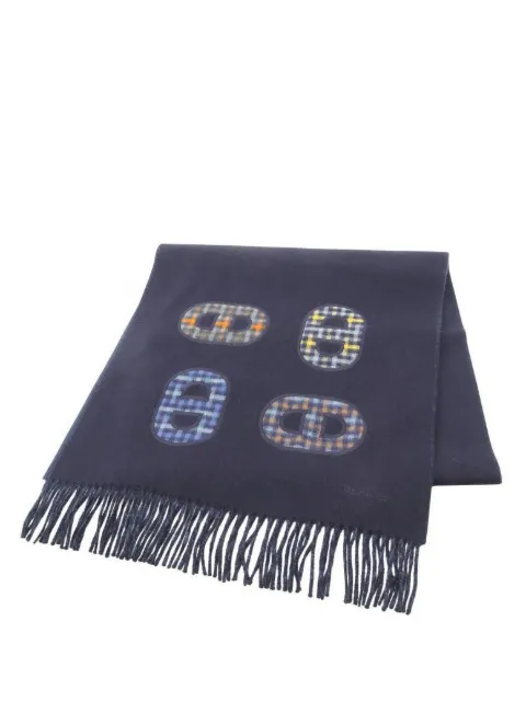 Hermès Pre-Owned mascada de cachemira con motivo de cadena 1920