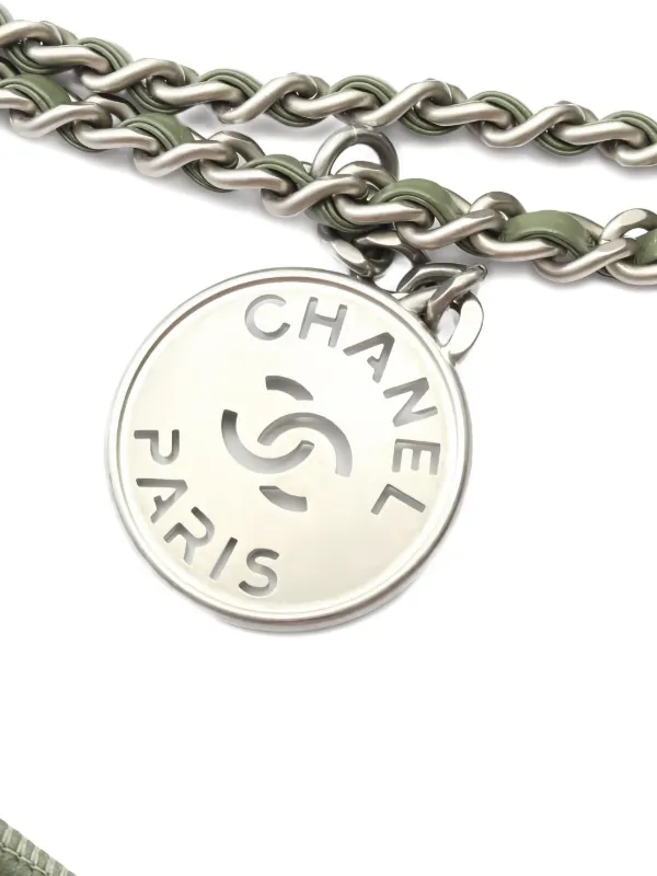 CHANEL Pre-Owned 2020s シャネル 22 マトラッセ レザーバケットバッグ