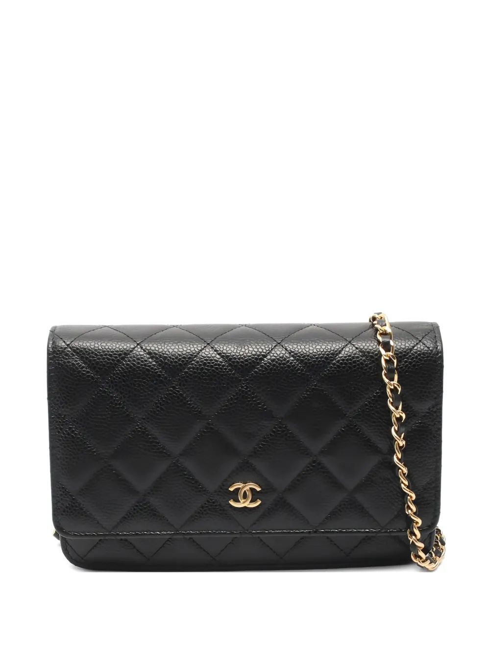 CHANEL Pre-Owned 2019 quilted chain wallet - Nero