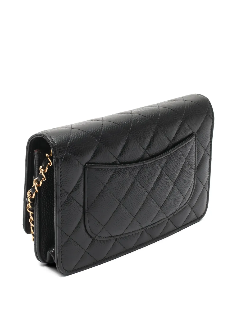 CHANEL Pre-Owned 2019 quilted chain wallet - Nero