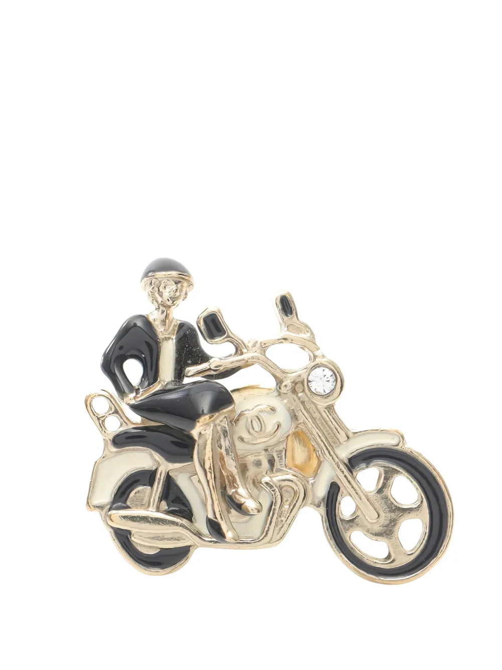 CHANEL Pre-Owned 1986-1988 Mademoiselle brooch - Oro