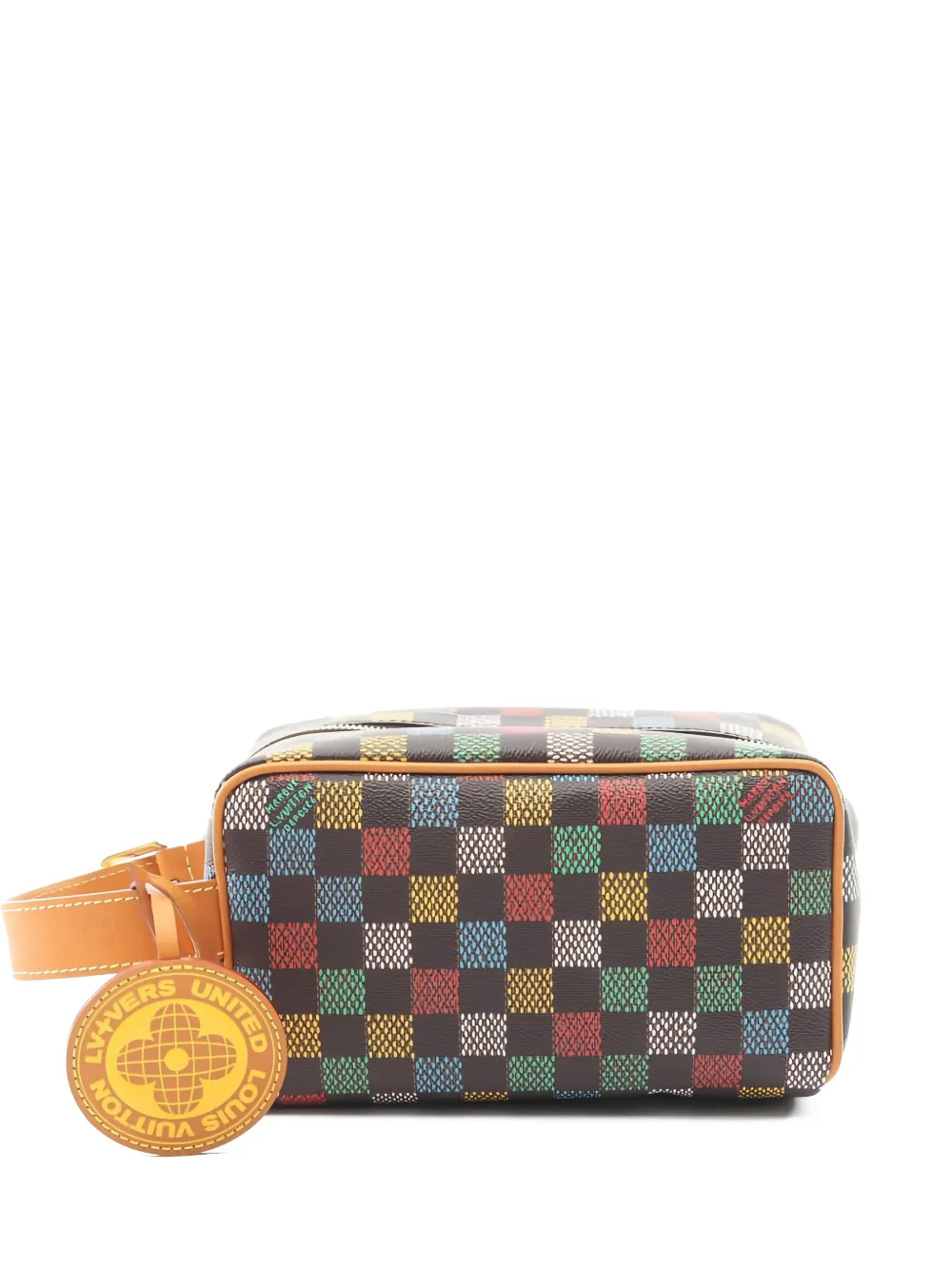 Louis Vuitton Pre-Owned 2021 LV Birds Damier clutch bag - Marrone