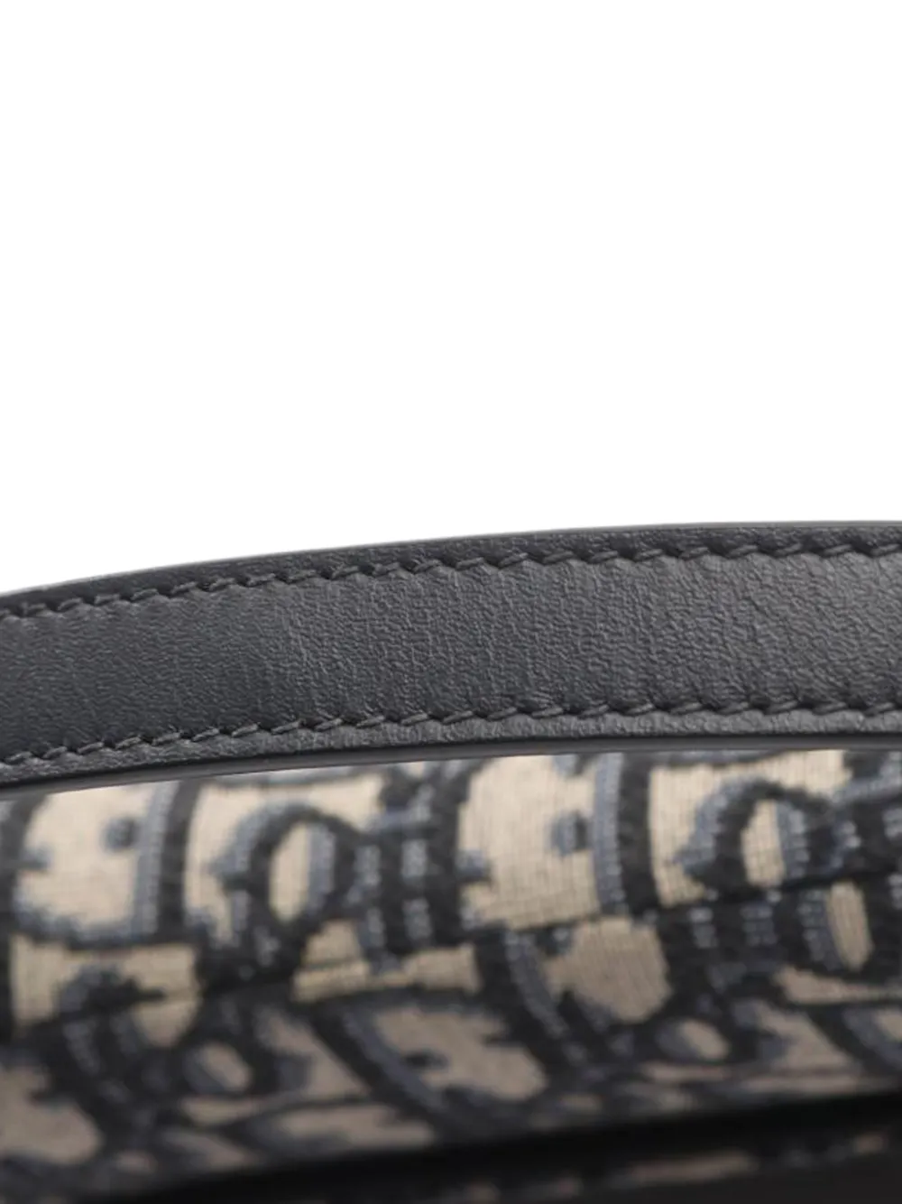 2010s Mini Oblique Jacquard Saddle Shoulder Bag