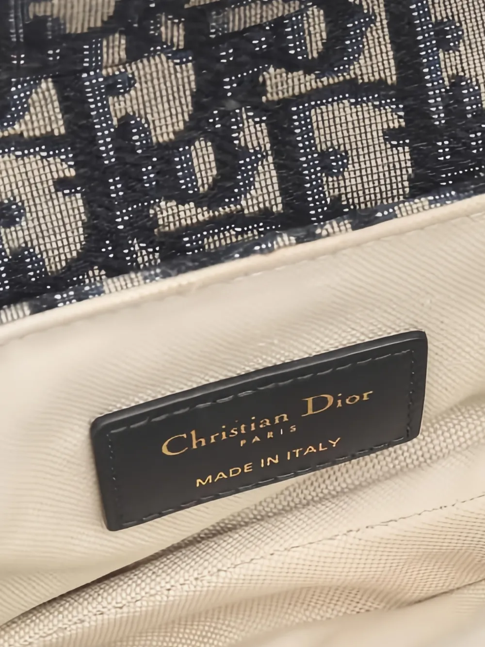 2010s Mini Oblique Jacquard Saddle Shoulder Bag