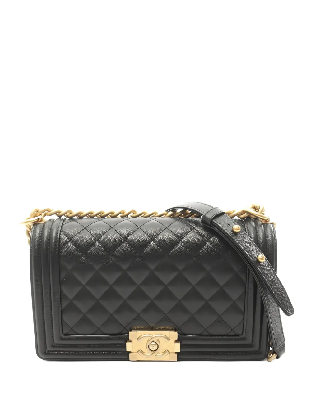 CHANEL Pre-Owned 2020s Boy chain-strap shoulder bag - Schwarz