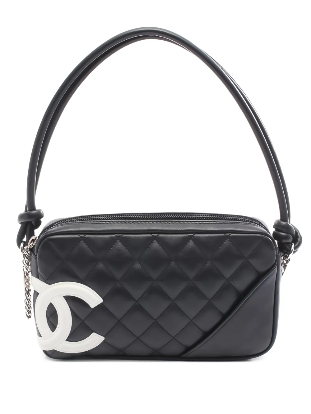 CHANEL Pre-Owned 2003-2004 Cambon line quilted shoulder bag - Nero
