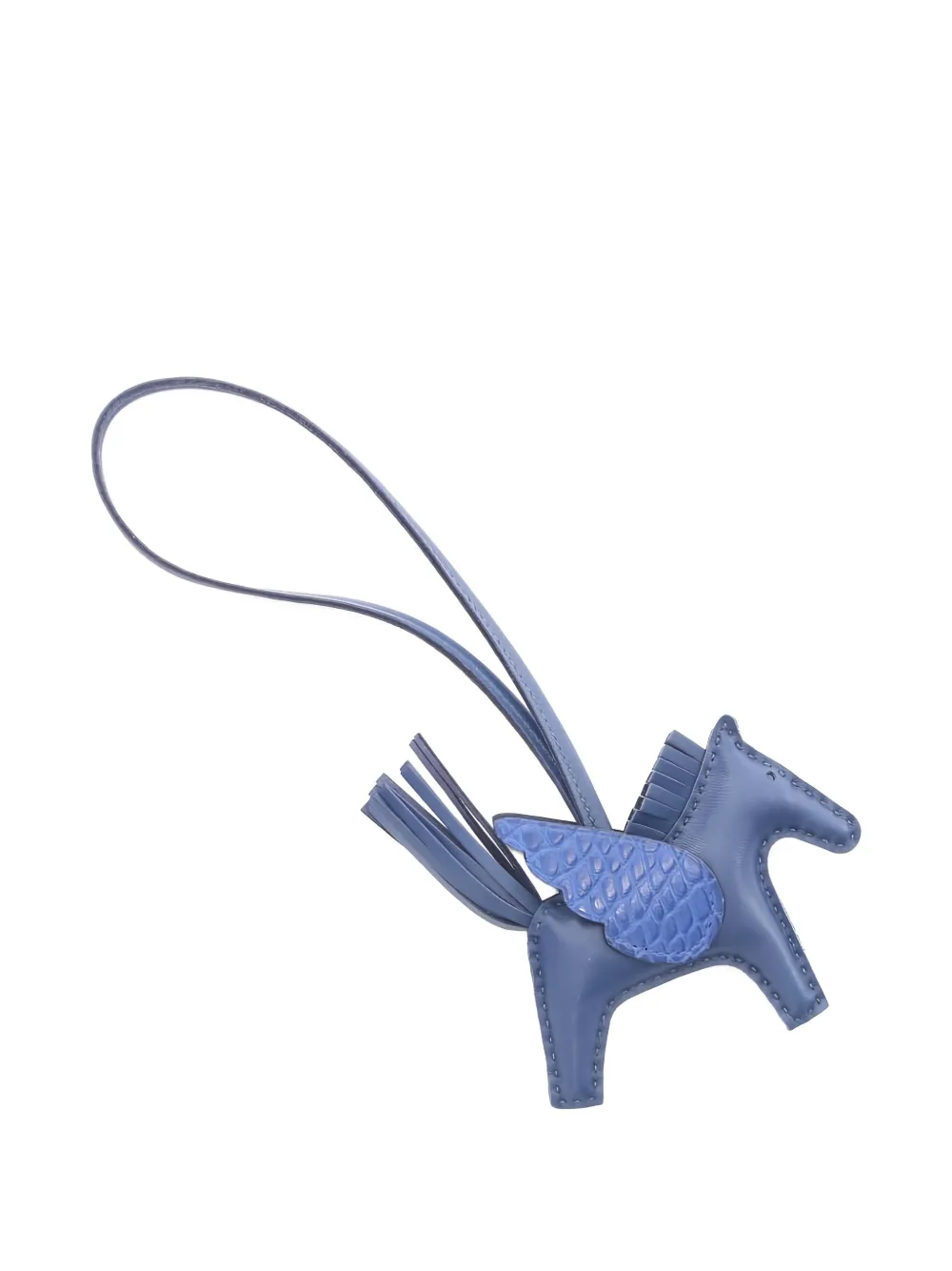 Hermès Pre-Owned 2022 PM Rodeo Pegasus bag charm - Blu