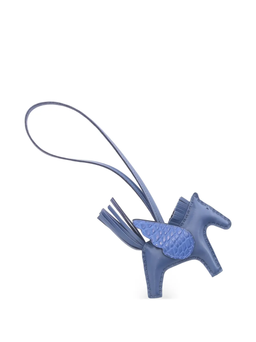 Hermès Pre-Owned 2022 PM Rodeo Pegasus bag charm - Blu