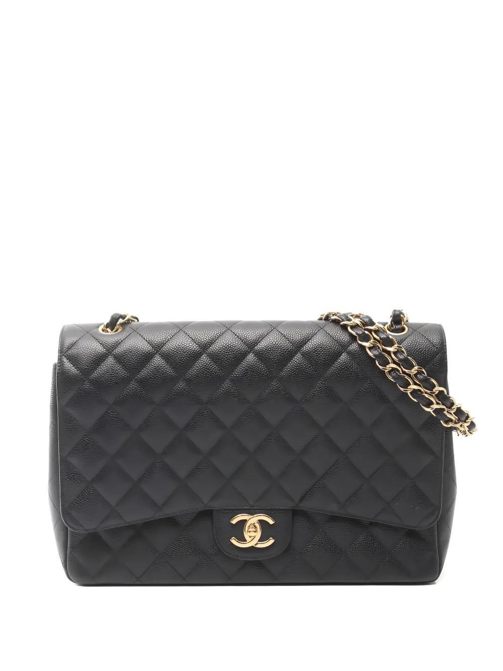 CHANEL Pre-Owned 2011 maxi Double Flap shoulder bag - Nero