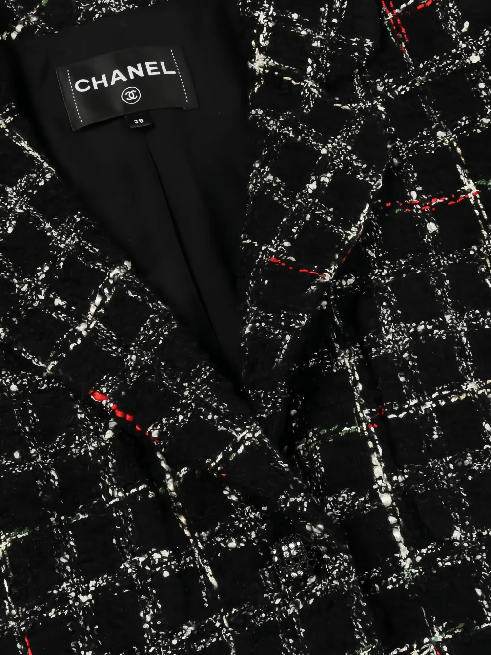 CHANEL Pre-Owned 1986-1988 button-front Tweed Jacket | Black