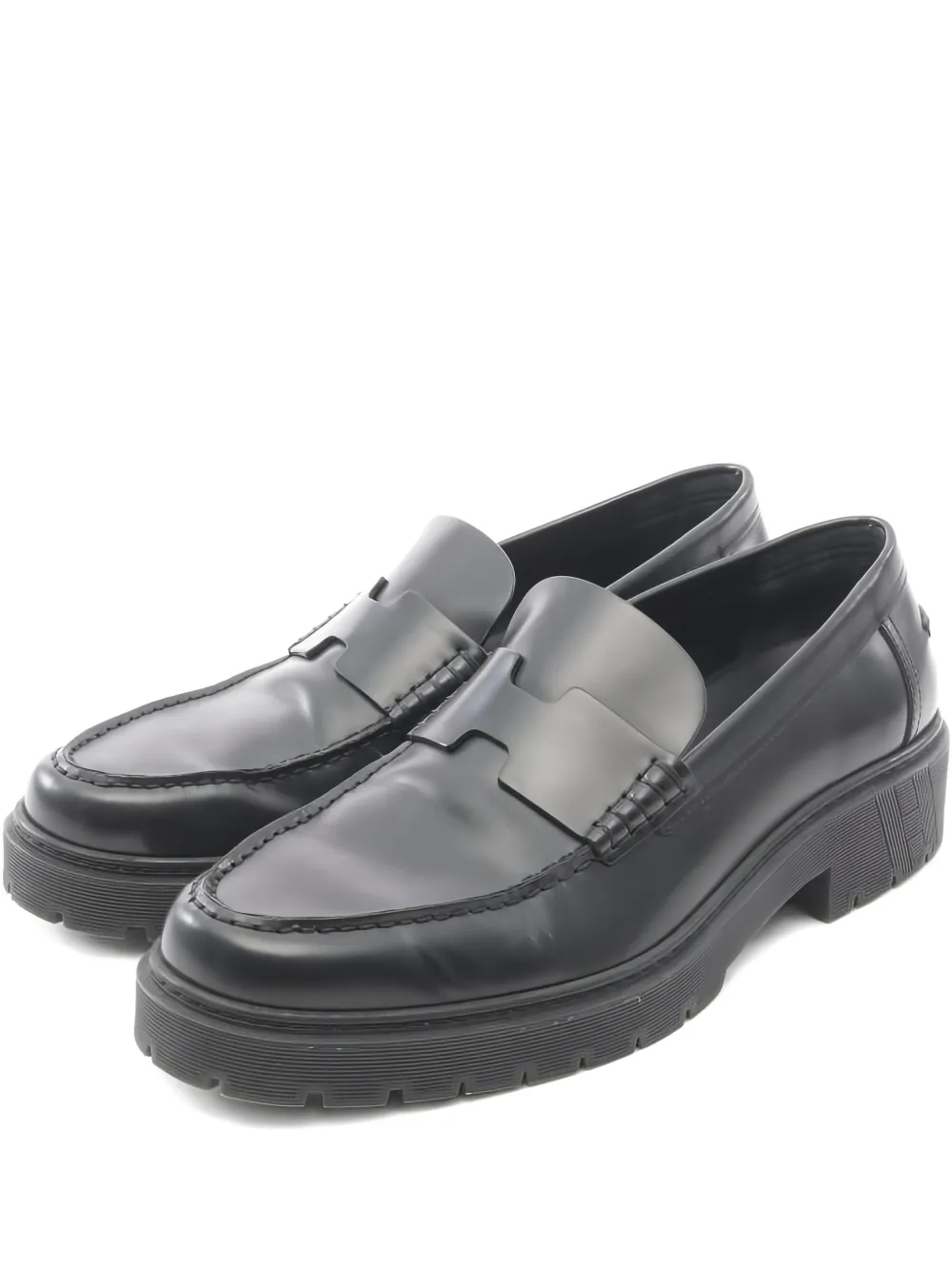 Hermès Pre-Owned 2000s leather loafers - Black