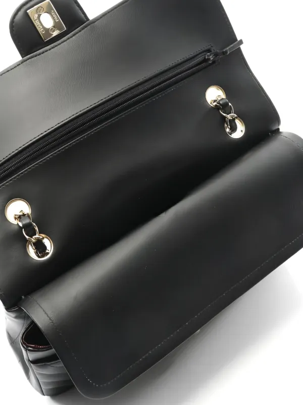 CHANEL Pre-Owned 2018-2019 ダブルフラップ シェブロン ショルダー