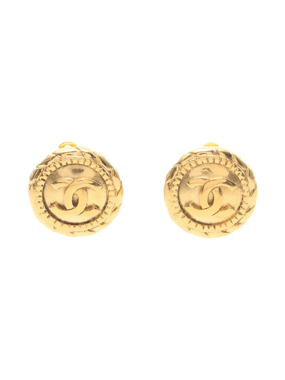 CHANEL Pre-Owned 1986-1988s Cocomark earrings - Oro