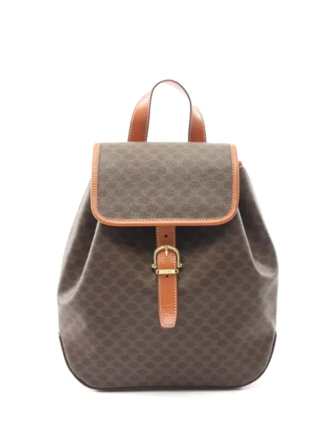 Celine Pre-Owned 2010s Macadam buckled backpack