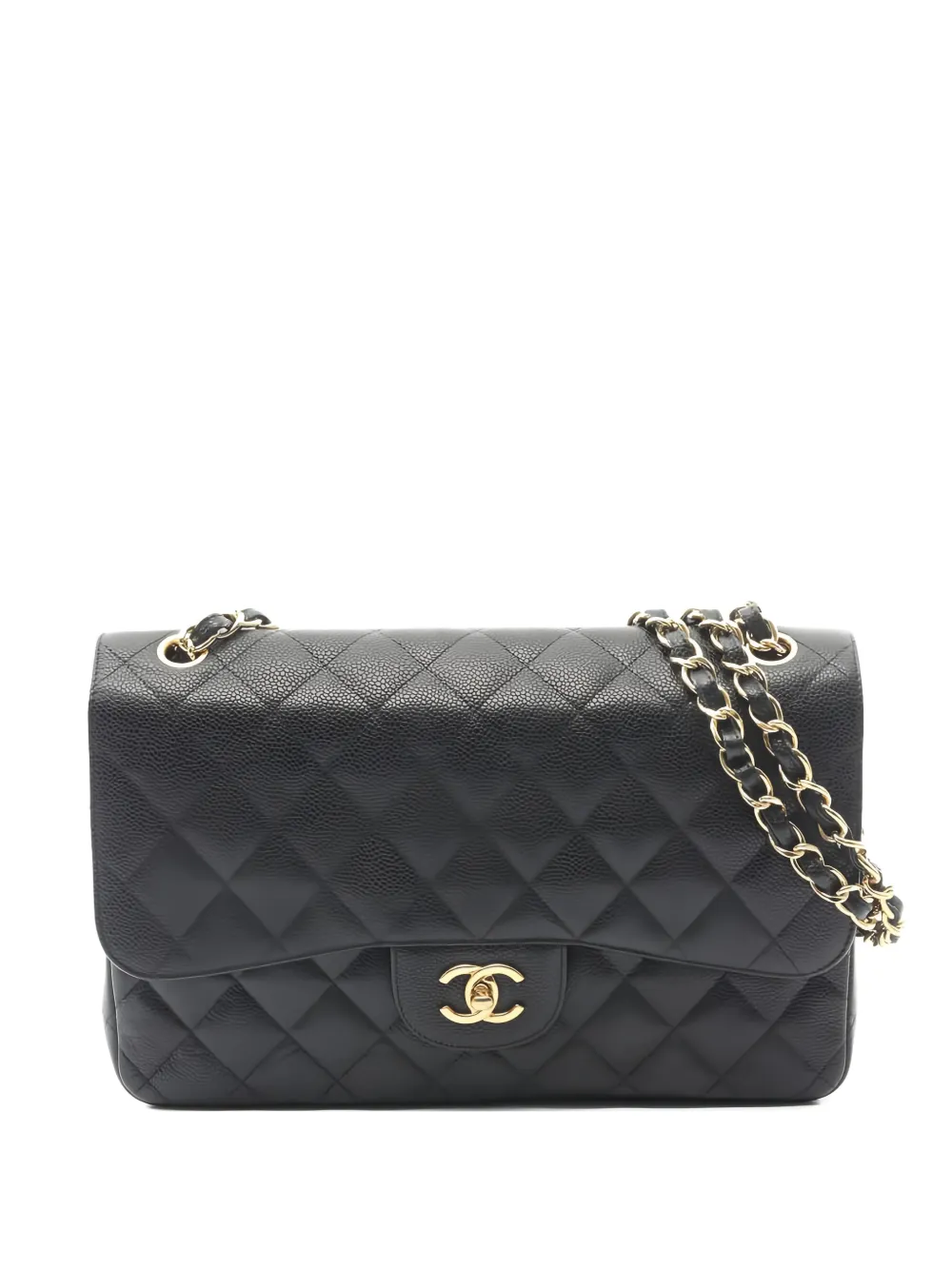 CHANEL Pre-Owned 2010-2011 Deca Matelassé Flap chain shoulder bag - Nero
